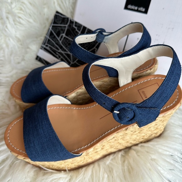 NIB Dolce Vita Dane Espadrille Wedge Sandal - Picture 5 of 16